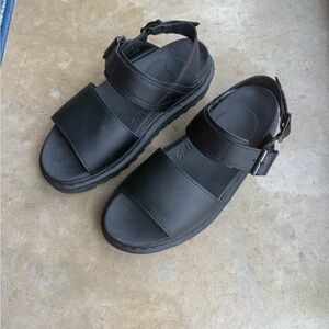 Dr. Martens Black Leather Sandals